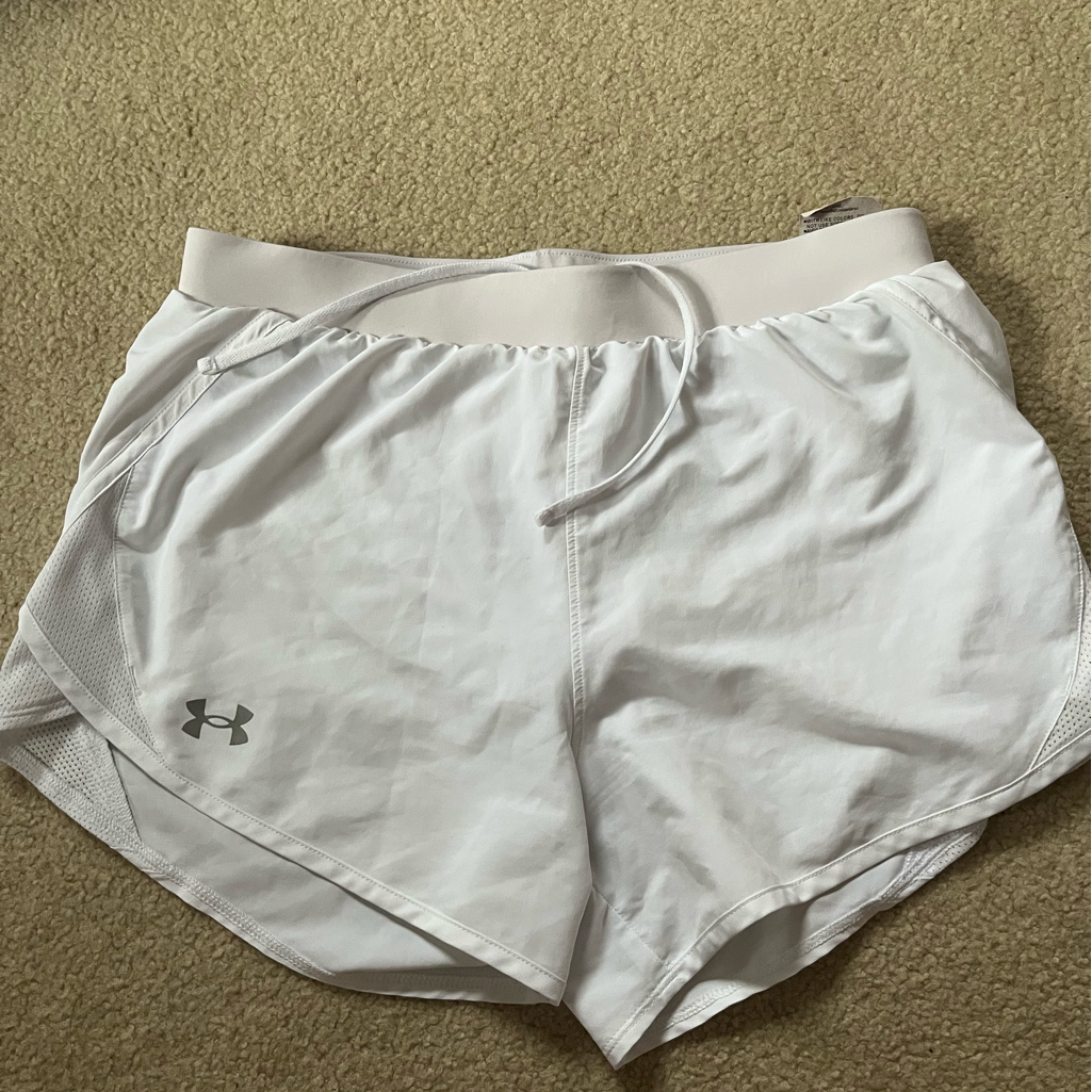 White Under Armor Athletic Shorts